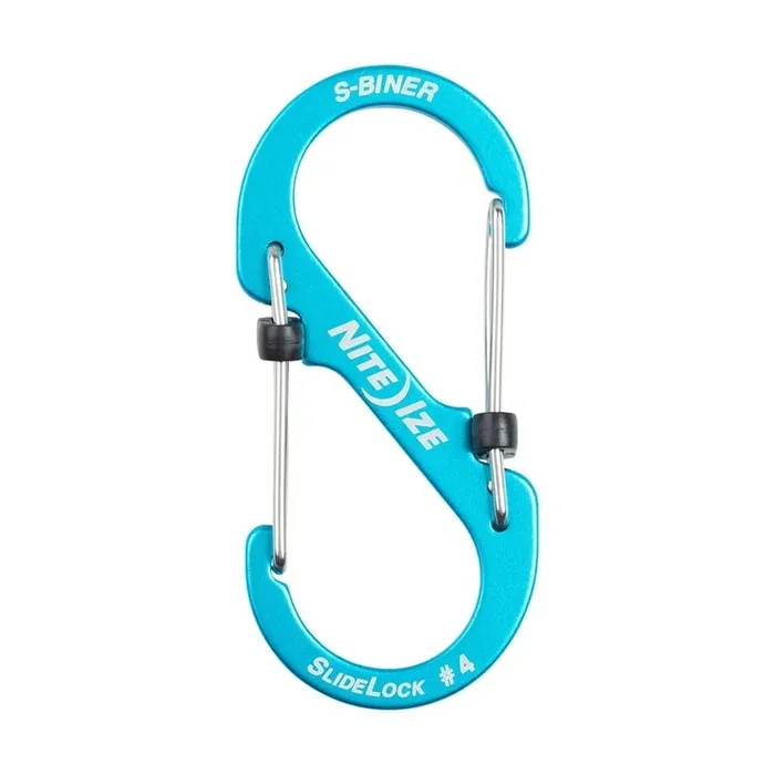 1 s-biner moschettone s in alluminio con chiusure bloccate blu