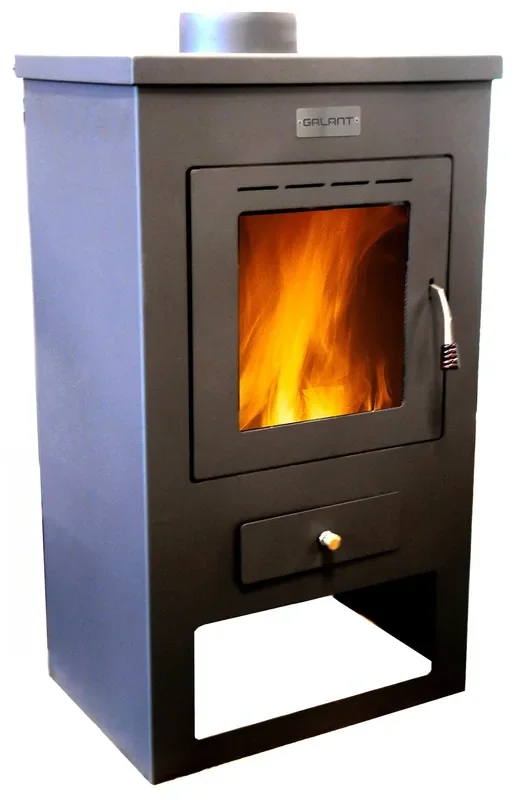 10KW Holzofen aus schwarzem Beker-Stahl