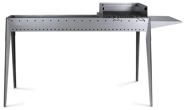 120 cm Holzkohle-Arrosticini-Kocher mit Grill Lisa Luxury Miami Grill 800+400 F