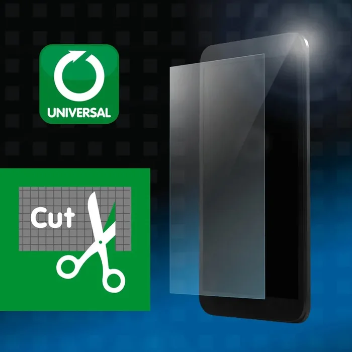 2 pellicole protettive trasparenti per smartphone 175x100mm