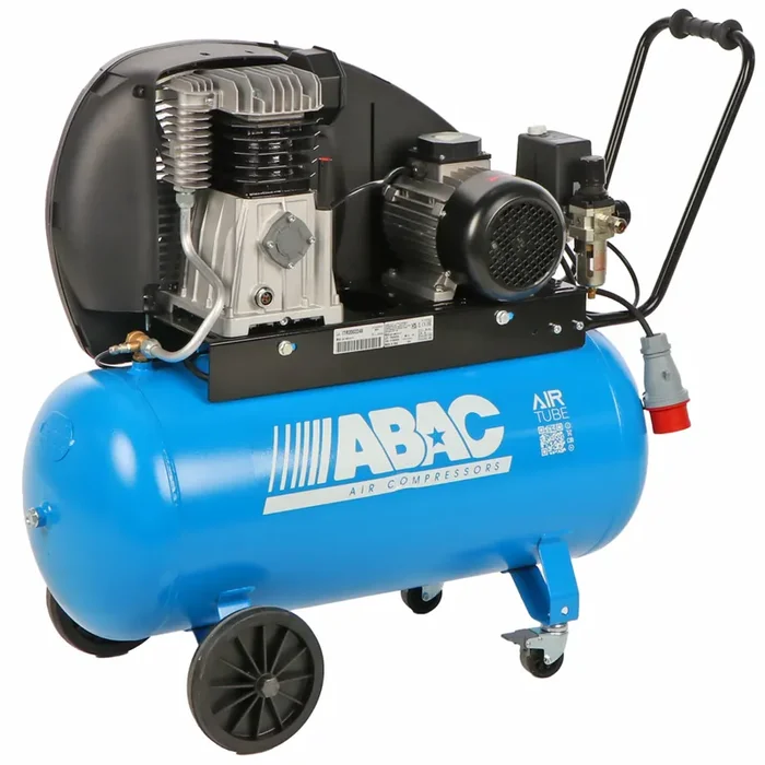 ABAC EXP A49B 90 CT3 – Compressore aria elettrico trifase a cinghia – Motore 3 HP – 90 lt