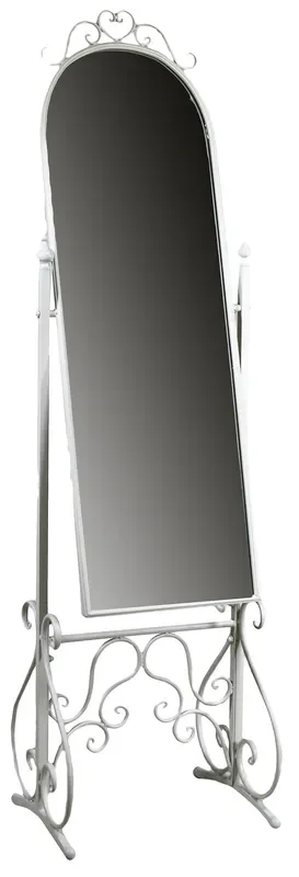 Adami Bodenspiegel aus weißem Metall