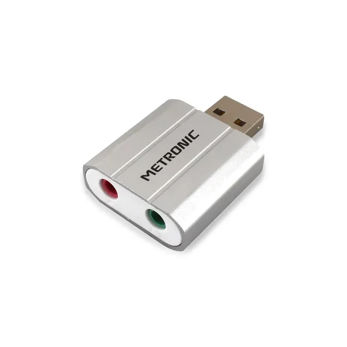 Adattatore audio USB a jack 3,5 mm PC grigio