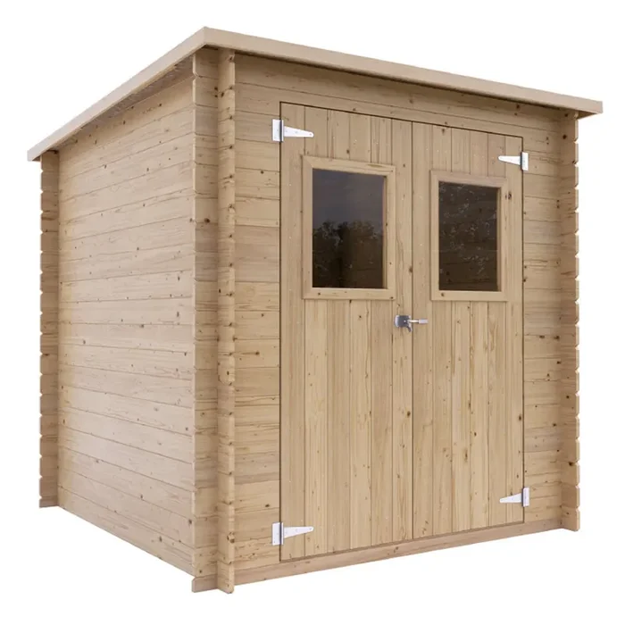 Alce Gallipoli 198×198 – Casetta da giardino in legno – Con finestra frontale – 204x205x197 cm