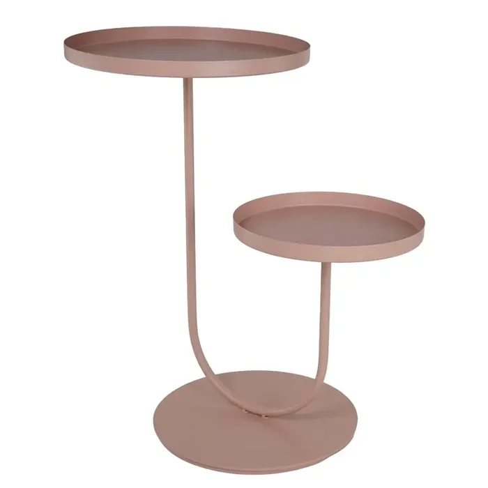 Alzata rosa a 2 ripiani