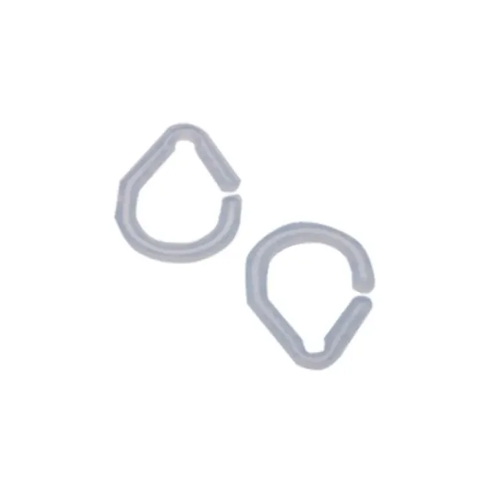 ANELLI TENDA DOCCIA 16 PZ TRASPARENTI