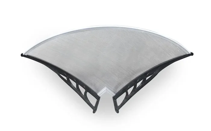 Angolo Esterno Pensilina Tettoia In Policarbonato Alveolare Tosini Serie E Varie Misure – 60 cm