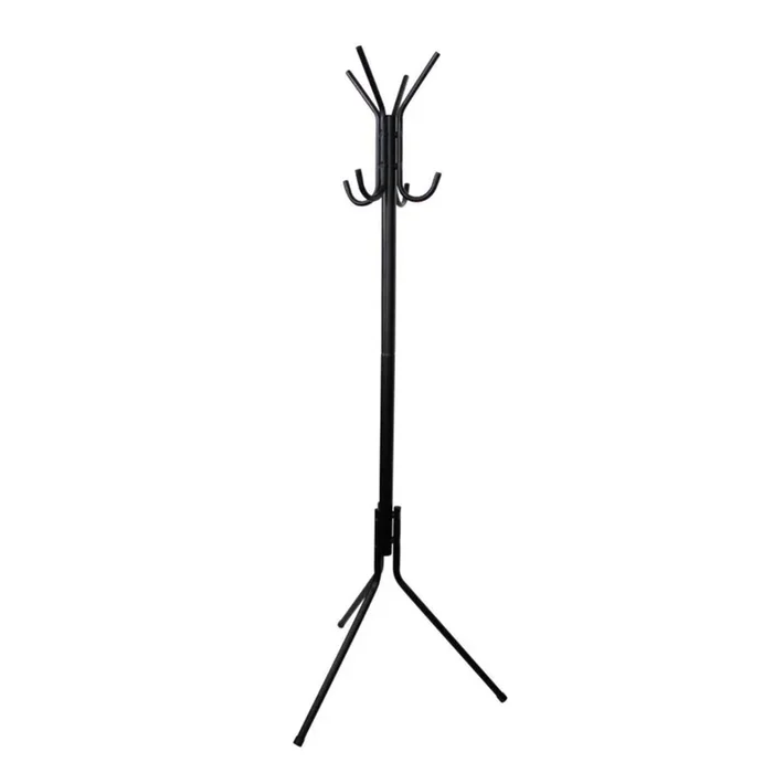 Appendiabiti 8 ganci in acciaio Nero