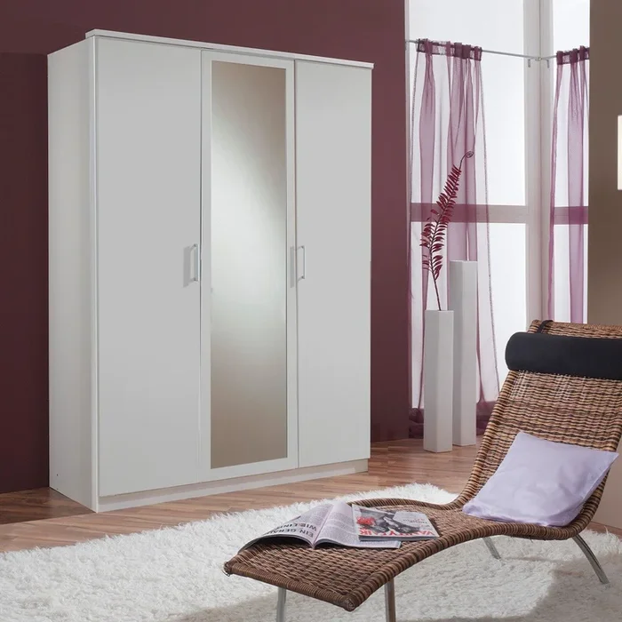 Armadio 2 ante e 1 porta specchio – L135 cm