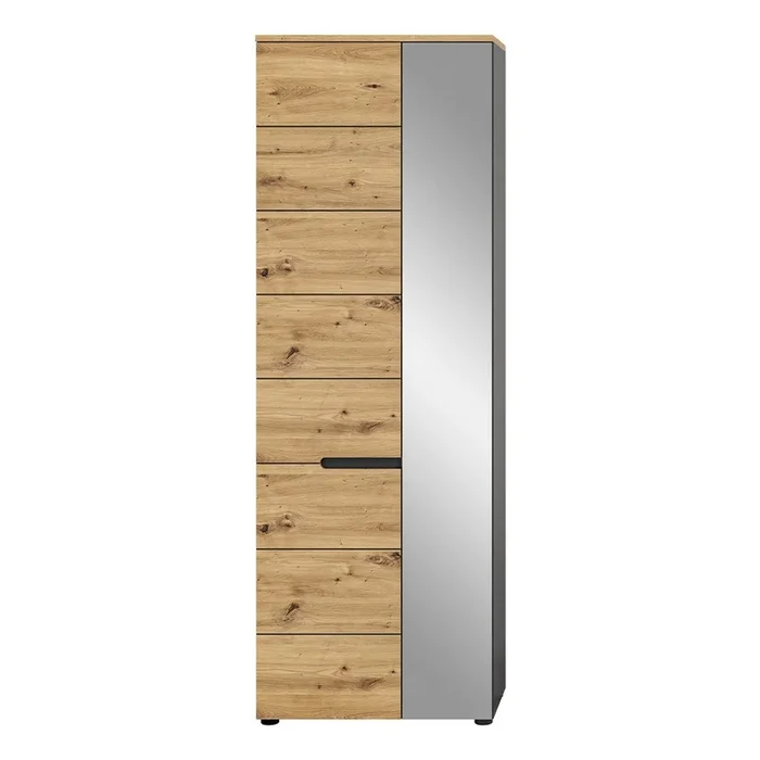 Armadio guardaroba 2 ante con 1 specchio L65 cm – CANU