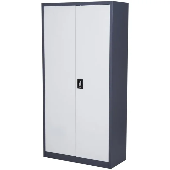 Armadio Portadocumenti da Ufficio in Acciaio Laminato Bianco 90x40x180 cm