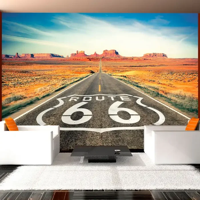 Aufkleber – Route 66 Wallpaper Erroi – 300 x 210 cm