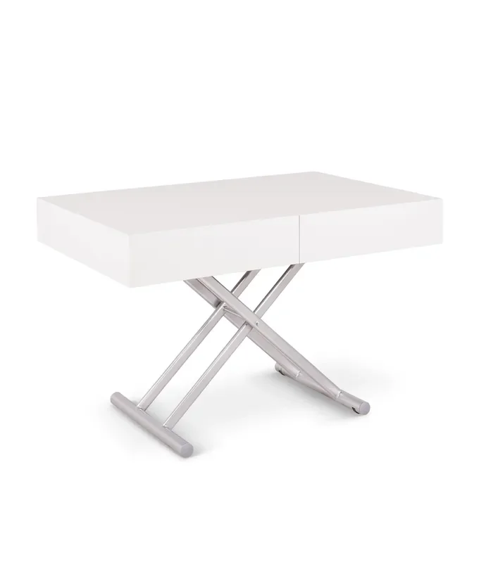 Ausziehbarer anhebbarer Wohnzimmer- /Esstisch mit 3 Verlängerungen von 33,5 cm