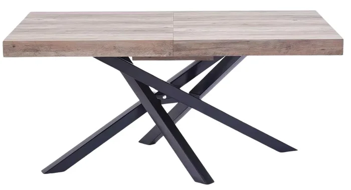 Ausziehbarer Esstisch 200 x 76 x 90 cm in Melaminholz Eiche