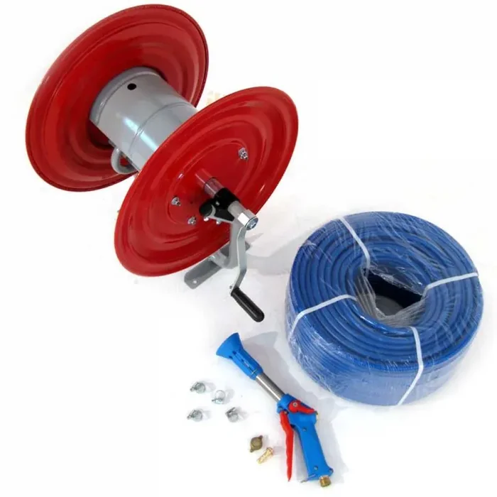 Avvolgitubo irrorazione tubo 100 mt – 40 bar – pistola professionale altifusti
