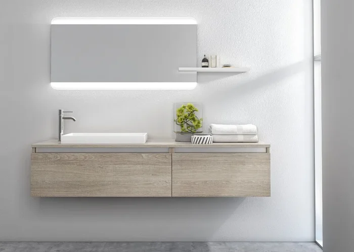 Badezimmer-Hängeschrank 170 cm TFT Ibiza Light Tobacco 2