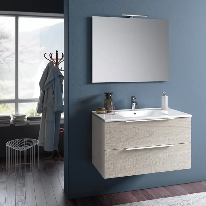 Badezimmer-Hängeschrank 81 cm TFT Luna Natural Sherwood