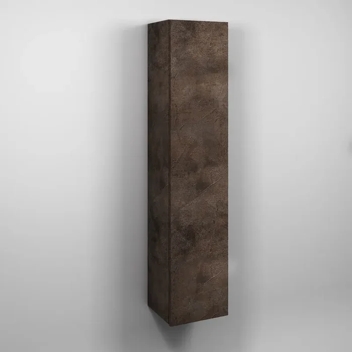 Badezimmer-Wohnwand 34 x 27 x 160 cm in TFT Marte Brown Stone Wood