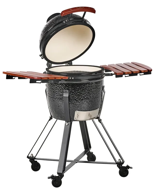 Barbecue a carbonella KAMADO Ceramica Nero