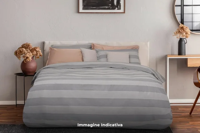 Bettbezug mit bedrucktem Kissenbezug aus reiner Baumwolle Cober Trendy Ecru Verschiedene Größen – Single