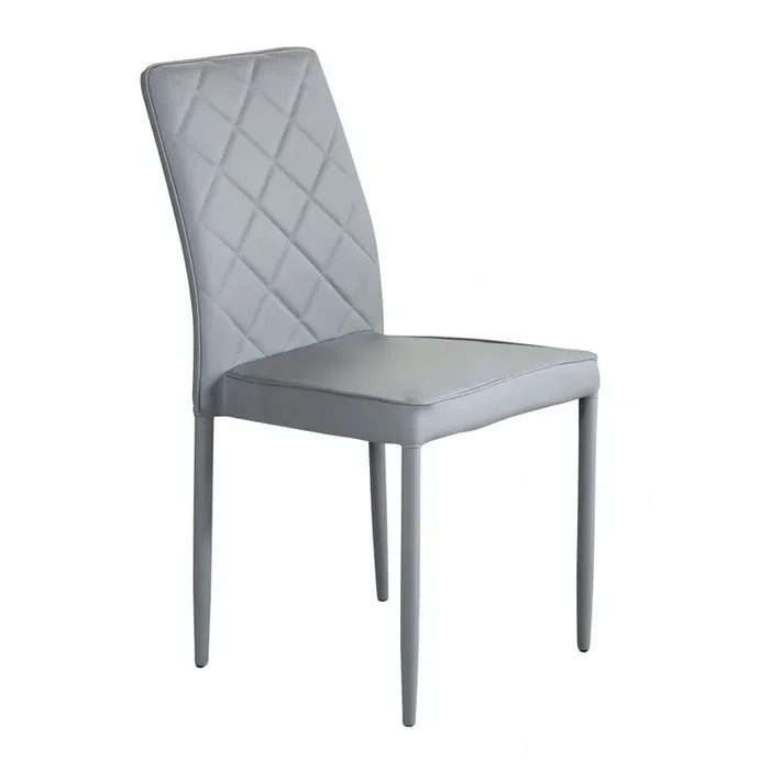 Blossom Stuhl 41x50x91 h cm aus hellgrauem Kunstleder