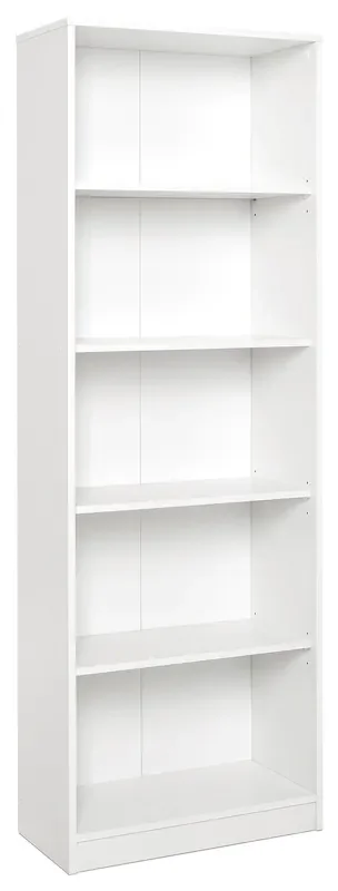 Bücherregal mit 5 Regalen aus Fumer Penny White Spanplatte