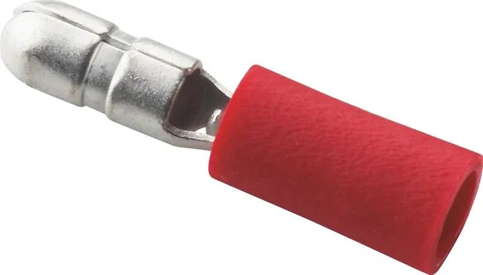 Capocorda cilindrico maschio rosso 0,5 mm² – 1,5 mm² confezione 20 pz