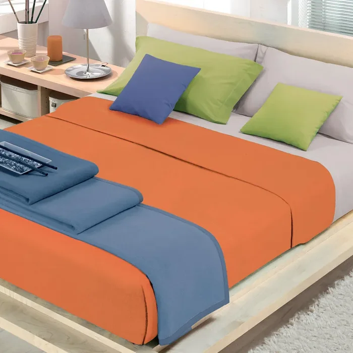 Cober Baumwollmischdecke Coprice Orange Saffron – 1 Quadrat und eine Hälfte