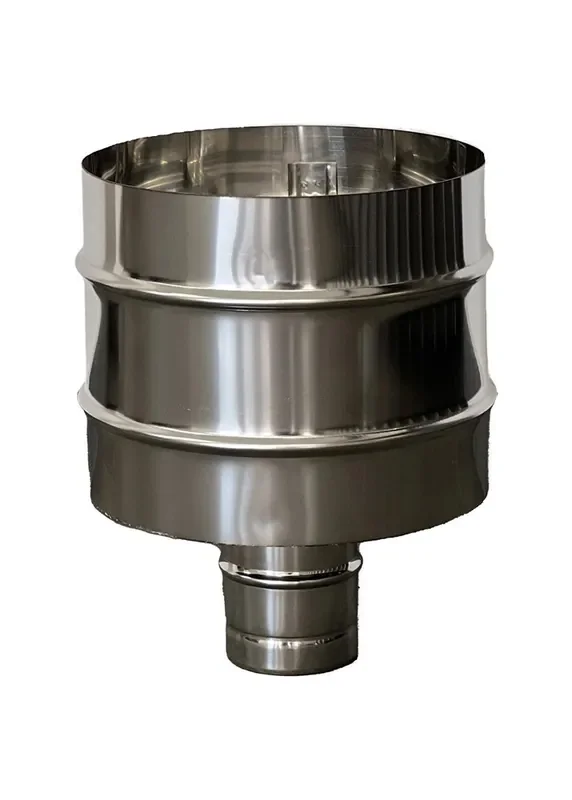 Comignolo antivento antipioggia tondo inox AISI 304 Ø 80 mm