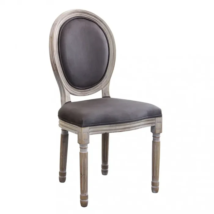 Constance Stuhl 48x46x96 h cm in Tortora Velvet