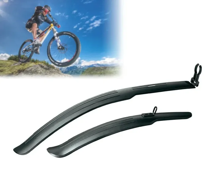 Coppia di Parafanghi per Bicicletta Universali con Kit di Montaggio