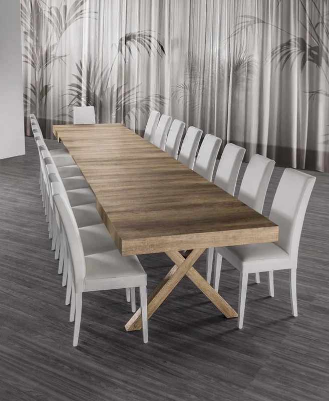 Dalmiro – Tavolo moderno allungabile in legno per sala pranzo – vari modelli