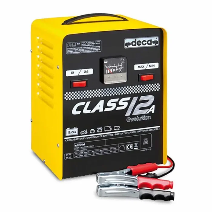 Deca CLASS 12A – Caricabatterie auto Deca CLASS 12A – portatile – alimentazione monofase – batterie 12-24V