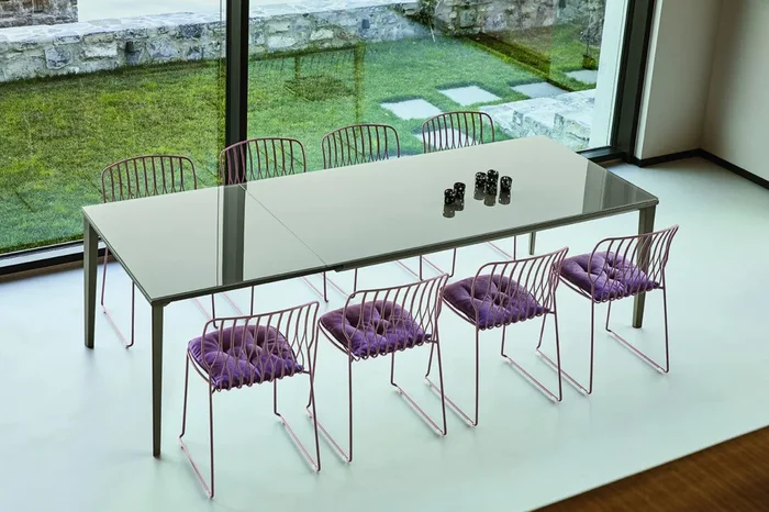 Echo – Tavolo moderno rettangolare allungabile Bontempi cm 140/200x90x75h – vari colori