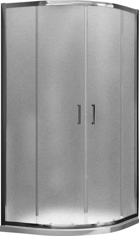 Eckduschkabine 2 Schiebetüren in opakem Kristallglas 6 mm H185 Fosterberg Dragor Verschiedene Größen – 70 x 90 cm