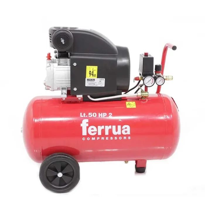 Ferrua RC 2 50 CM2 – Compressore aria elettrico monofase – Motore 2 HP – 50 lt