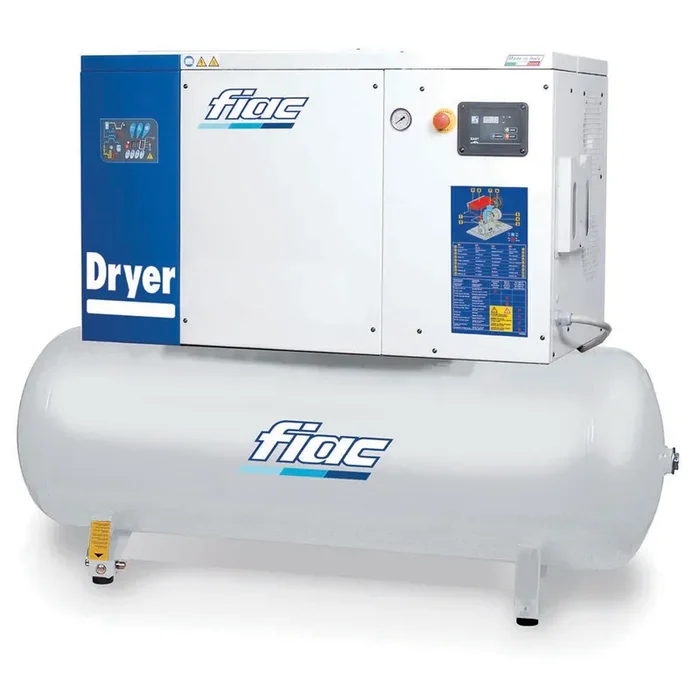 FIAC New Silver D 20/300 – Compressore rotativo trifase a vite silenziato – Essiccatore integrato – Motore 20 HP