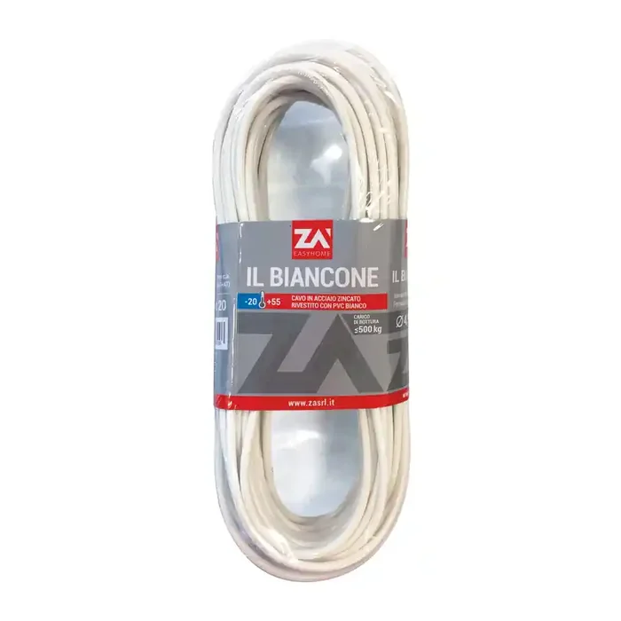 FILO STENDIBIANCHERIA BIANCONE ZINCATO 20 M