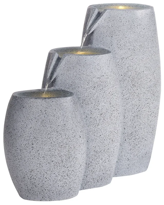 Fontana da giardino ARKLE LED Grigio