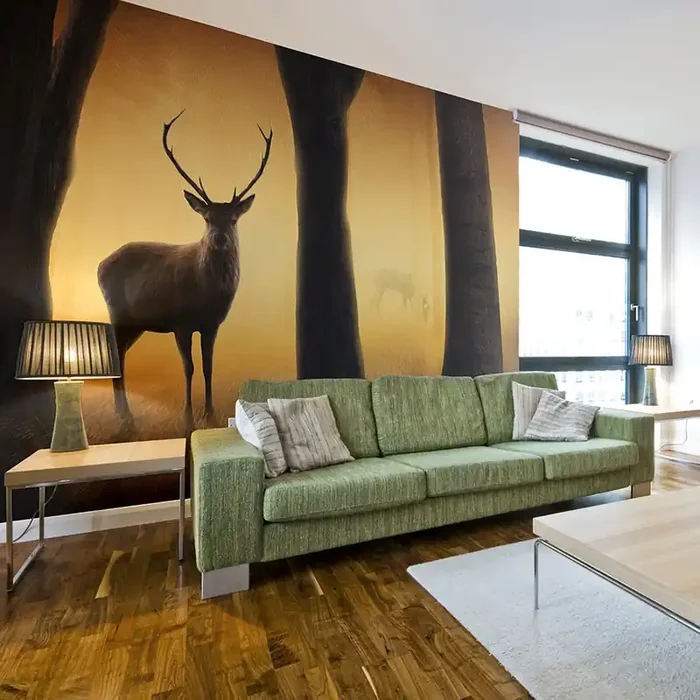 Fotomurale – Deer In His Natural Habitat Carta Da Parato Erroi – 350×270 cm