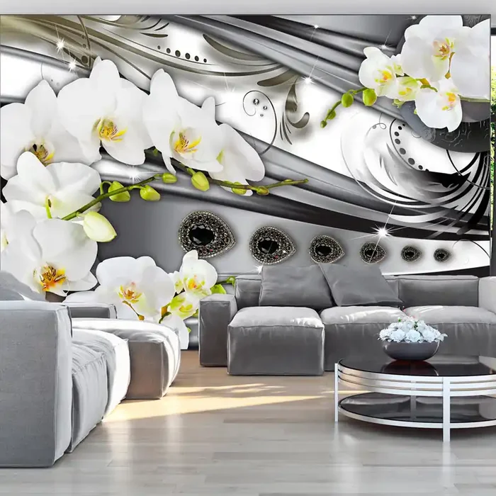 Fototapete – Orchideen & Schmuck Tapete Erroi – 400 x 280 cm