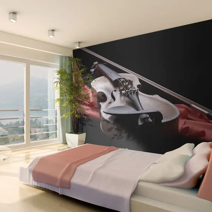 Fototapete – Sad Violin Melody Wallpaper Erroi – 200 x 154 cm