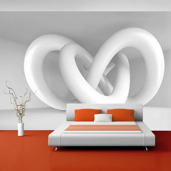 Fototapete – Weiße Webtapete Erroi – 400 x 280 cm