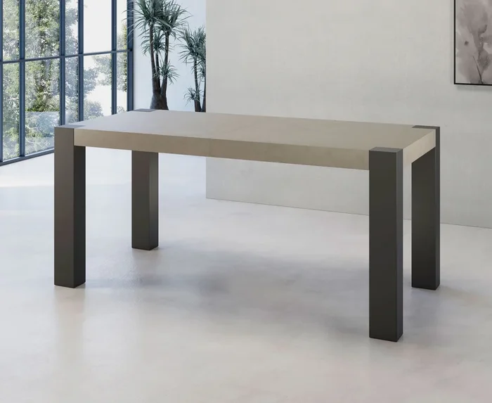 Franklin Iron – Tavolo allungabile stile industrial piano in legno gambe in metallo – vari modelli