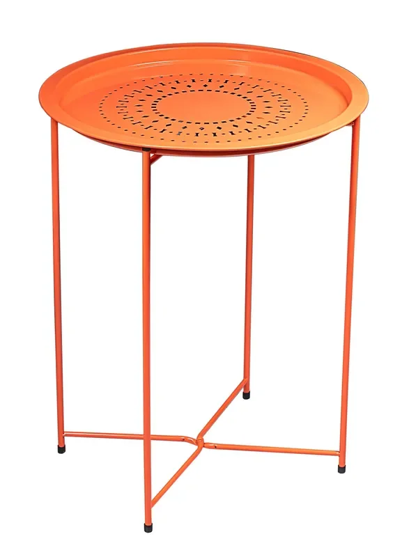 Garten Couchtisch Ø46×60 cm Motti Florie Korallenrot