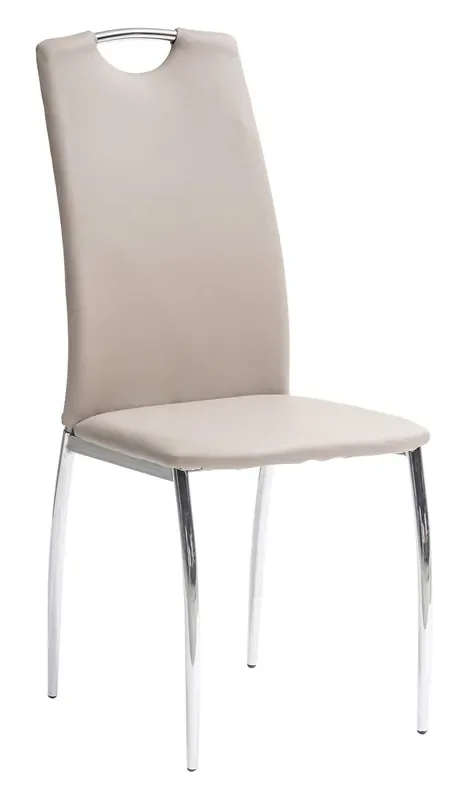 Gepolsterter Stuhl 102x48x43 cm in Kunstleder Alba Cappuccino