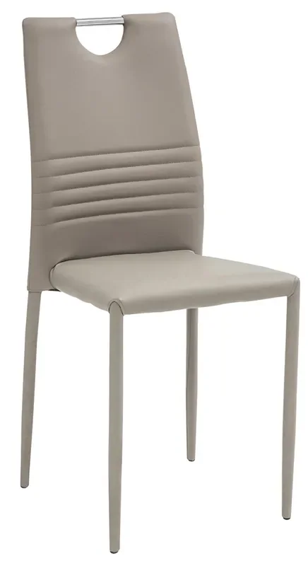 Gepolsterter Stuhl 44x42x90 cm in Tulip Cappuccino Kunstleder