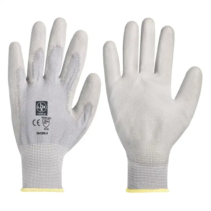 Guanti da lavoro da montaggio PU LUX tg 10
