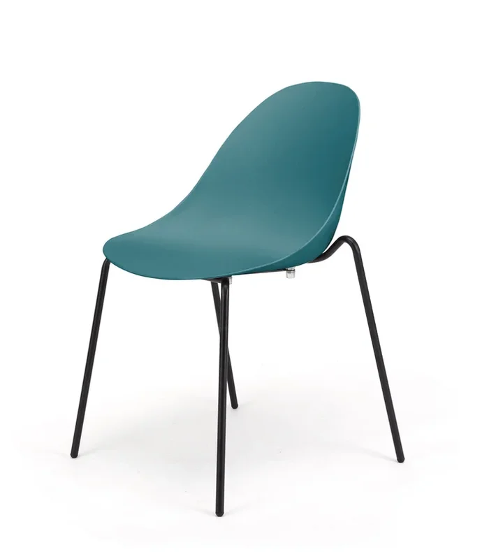 Idol – Set da 4 Sedia scocca in polipropilene gambe in metallo cm 53x55x97h – vari colori