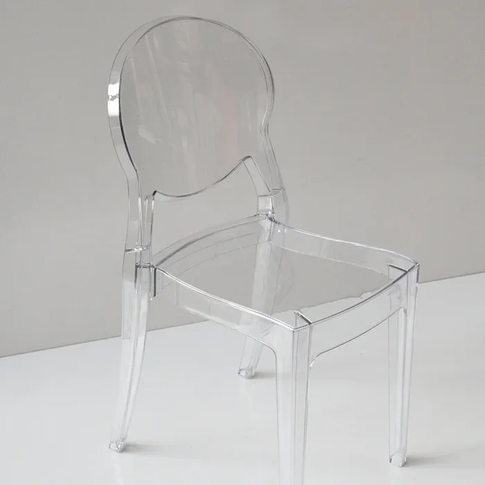 Ink – Set da 4 Sedia design in policarbonato trasparente cm 50x44x86h – vari colori